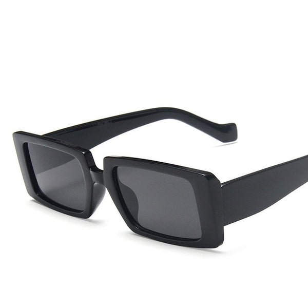 Thick best sale rectangle sunglasses